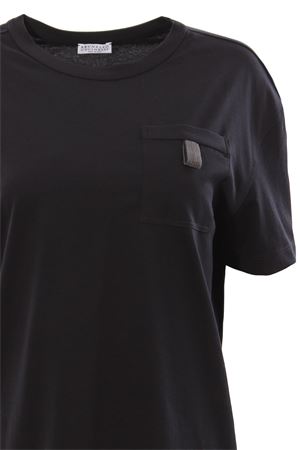 Cotton t-shirt with pocket BRUNELLO CUCINELLI | M0A45BK400C101